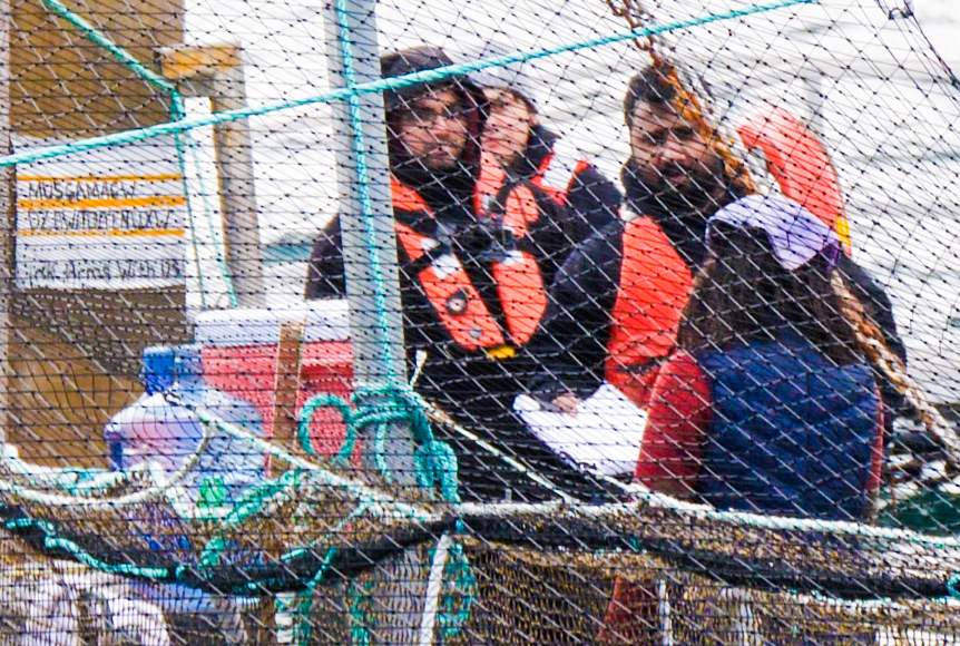 Marine Harvest serves Molina Dawson notice of application for an injunction on Midsummer Island farm - photo by Alexandra Morton Marine Harvest serves Molina Dawson notice of application for an injunction on Midsummer Island farm - photo by Alexandra Morton